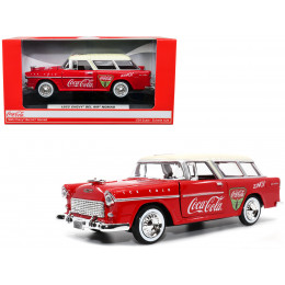 1955 Chevrolet Bel Air Nomad Red with White Top 