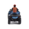 Can-Am Outlander XT 1000R ATV Oxford Blue Metallic with Driver Figure 1/32 Diecast Model by BRP Models
