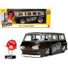 1965 Ford Econoline Bus Brown Metallic and Silver with Red M&M's Diecast Figurine 