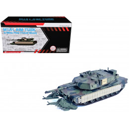 United States M1A1 AIM TUSK (Tank Urban Survival Kit) with Mine Plow (Travel Mode) 