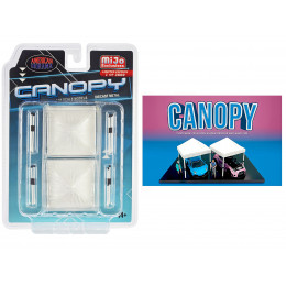 Canopy 2 Piece Set White Limited Edition to 3600 pieces Worldwide  1/64 Scale Models by American Diorama