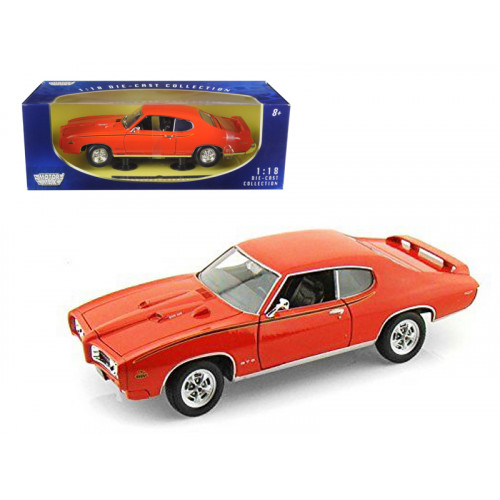 1969 Pontiac GTO Judge Orange 1/18 Diecast Model Car by Motormax