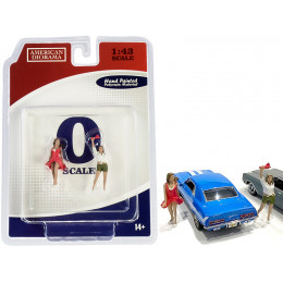 70s Style Two Figurines Set IV for 1/43 Scale Models by American Diorama
