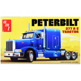 Skill 3 Model Kit Peterbilt 377 A/E Truck Tractor 1/24 Scale Model by AMT