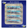 Cobus 3000 Passenger Bus White and Blue with Graphics