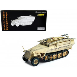 German Sd.Kfz. 251/7 Ausf.D Pionierpanzerwagen Armored Vehicle Beige with Bridging Equipment 