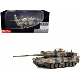 German Kampfpanzer Leopard 2A6 Main Battle Tank Mixed European Camouflage 1/72 Diecast Model by Panzerkampf