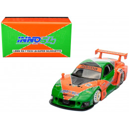 Mazda RX7 (FD3S) LB-Super-Silhouette RHD (Right Hand Drive) #55 Green and Orange with Graphics 