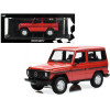 1980 Mercedes-Benz G-Model (SWB) Red with Black Stripes Limited Edition to 504 pieces Worldwide 1/18 Diecast Model Car by Minichamps