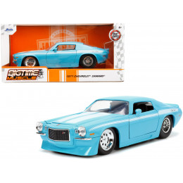 1971 Chevrolet Camaro Z/28 Light Blue with White Stripes 