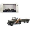 Willys Jeep 1/4-Ton Utility Truck Olive Drab with Trailer