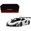 Mclaren 650S GT3 White with Black Accents 1/18 Model Car by Autoart