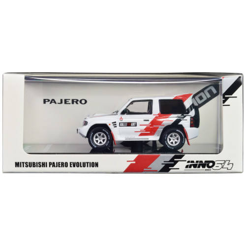 Mitsubishi Pajero Evolution RHD (Right Hand Drive) White with Graphics 