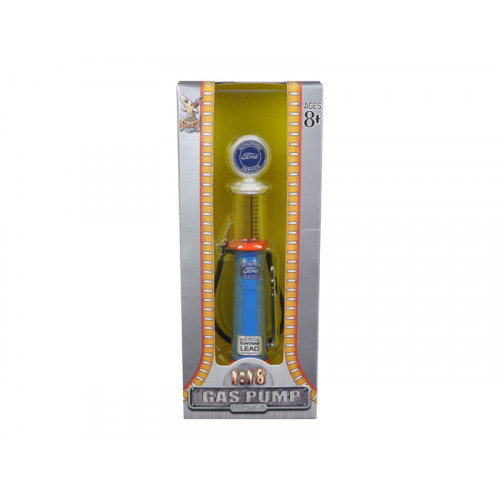 Ford Gasoline Vintage Gas Pump Cylinder 1/18 Diecast Replica by Road Signature