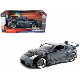 D.K.'s Nissan 350Z Gray and Black with Graphics 