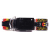 2002 Peterbilt 379 Custom Truck Tractor Black with Flame Graphics 1/43 Diecast Model by IXO Models