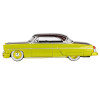 1954 Lincoln Capri Hot Rod Lime Yellow Metallic and Brown Metallic Limited Edition 1/64 Diecast Model Car by Mini GT