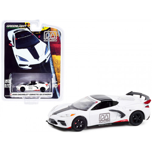 2020 Chevrolet Corvette C8 Stingray White and Black 