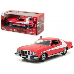 1976 Ford Gran Torino Red with White Stripes 