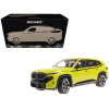 2023 BMW XM Yellow with Black Stripes 1/18 Diecast Model Car by Minichamps