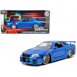 Brian's Nissan GTR Skyline R34 RHD (Right Hand Drive) Blue 