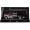 1980 GMC General Truck Tractor Silver Metallic with Black and Red Stripes 1/64 Diecast Model by IXO Models
