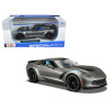 2017 Chevrolet Corvette Grand Sport Gray Metallic 1/24 Diecast Model Car by Maisto