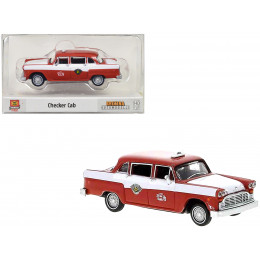 1974 Checker Cab Red and White 