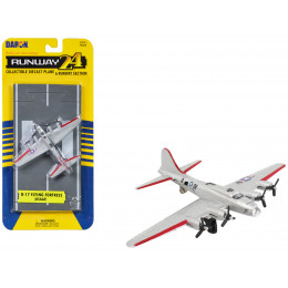 Boeing B-17 Flying Fortress Bomber Aircraft Silver Metallic 
