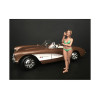 August Bikini Calendar Girl Figurine for 1/24 Scale Models by American Diorama