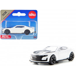 Chevrolet Camaro White with Black Hood Diecast Model Car by Siku