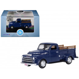 1948 Dodge B-1B Pickup Truck Waterway Blue 1/87 (HO) Scale Diecast Model Car by Oxford Diecast