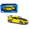 Porsche 911 GT2 RS Yellow with Carbon Hood and Gold Wheels