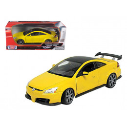 2003 Honda Accord Custom Tuner Yellow 1/18 Diecast Model Car by Motormax