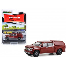 2022 Chevrolet Silverado LTD High Country Pickup Truck with Camper Shell Cherry Red Metallic 
