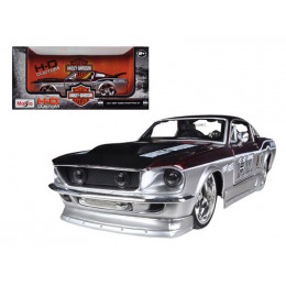 1967 Ford Mustang GT Red and Silver 
