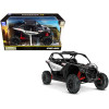 CAN-AM Maverick X3 ATV Hyper Silver and Red 1/18 Diecast Model by New Ray