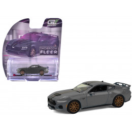 2024 Ford Mustang GT Dark Matter Gray with Black and Red Stripes 