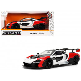 McLaren Senna Red and White with Carbon Hood and Top 