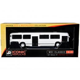 MCI Classic City Bus Plain White 