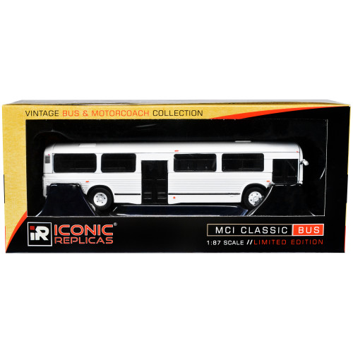 MCI Classic City Bus Plain White 