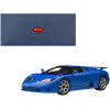 Bugatti EB110 SS Super Sport French Racing Blue with Silver Wheels 1/18 Model Car by Autoart