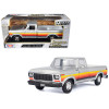 1979 Ford F-150 Custom Pickup Truck Silver Metallic with Side Stripes