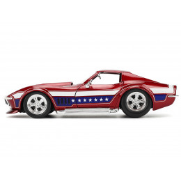 1969 Chevrolet Corvette Stingray ZL1 Red Metallic with Stars and Stripes Graphics 