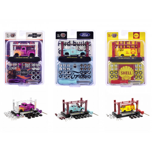 Model Kit 3 piece Car Set Release 68 Limited Edition to 9600 pieces Worldwide 1/64 Diecast Model Cars by M2 Machines