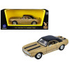 1967 Chevrolet Camaro Z-28 Gold with Black Stripes and Black Top 1/43 Diecast Model Car by Road Signature
