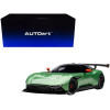 Aston Martin Vulcan Apple Tree Green Metallic with Orange Accents and Carbon Top 1/18 Model Car by Autoart