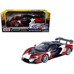 McLaren Senna #22 Black with Red and White Graphics 