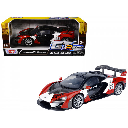 McLaren Senna #22 Black with Red and White Graphics 