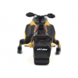 Ski-Doo MXZ Blizzard (Trail Segment) Neo Yellow and Ski-Doo MXZ 120cc (Kid's Model) Neo Yellow Set of 2 Snowmobiles 1/32 Diecast Models by BRP Models